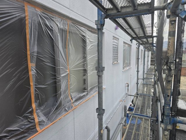 飯田市T邸_外壁下塗り完了