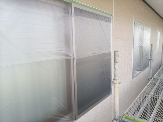 駒ヶ根市I邸_養生済の窓