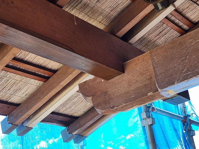 上伊那郡飯島町：ガードラックProを使って木部保護塗装