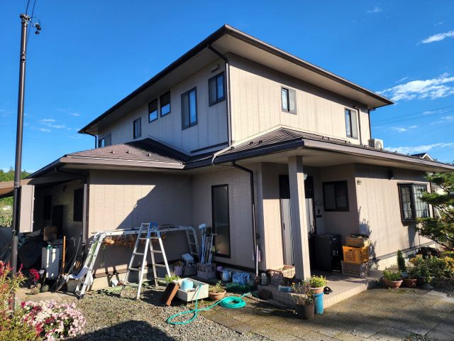 阿智村K様_施工前-玄関側