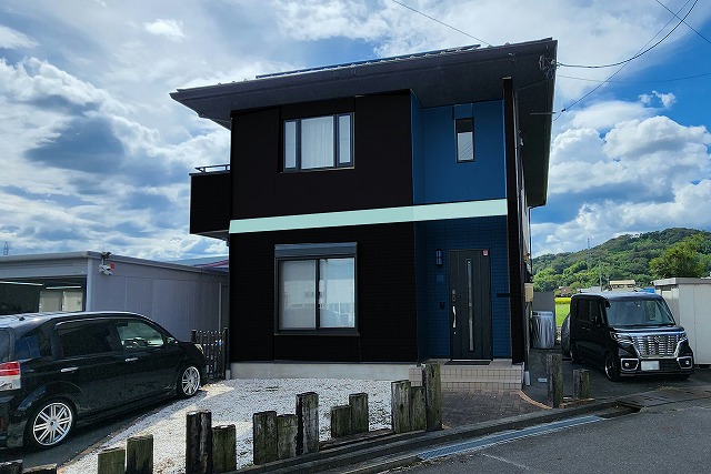 飯田市：外壁塗装工事を行う住宅のカラーシミュレーション