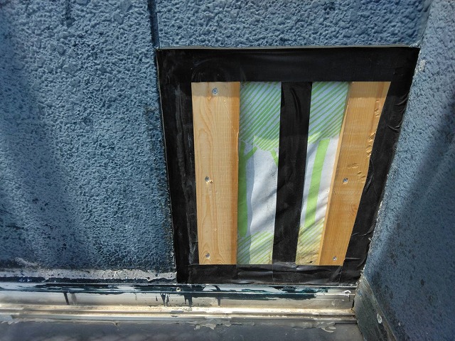 下伊那郡松川町：外壁サイディングの部分張り替えの下地補強