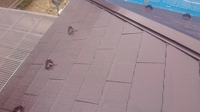 上伊那郡宮田村：住宅屋根塗装の下塗り施工