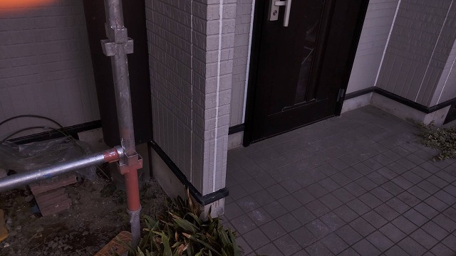 上伊那郡箕輪町：玄関周辺の外壁コーキングを打ち替えて機能を回復