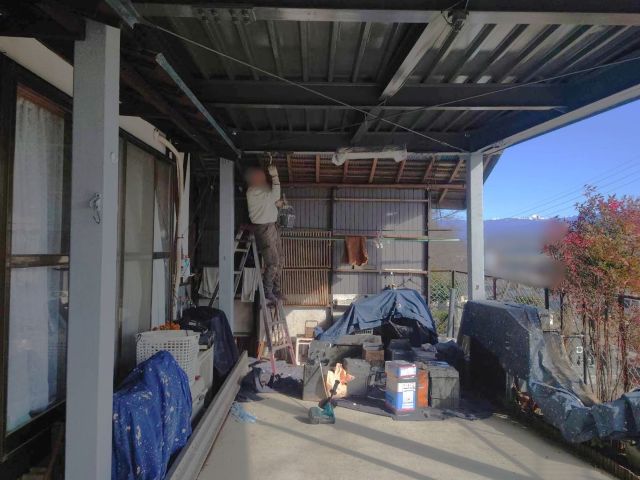 飯田市Y邸_下塗り後中塗り