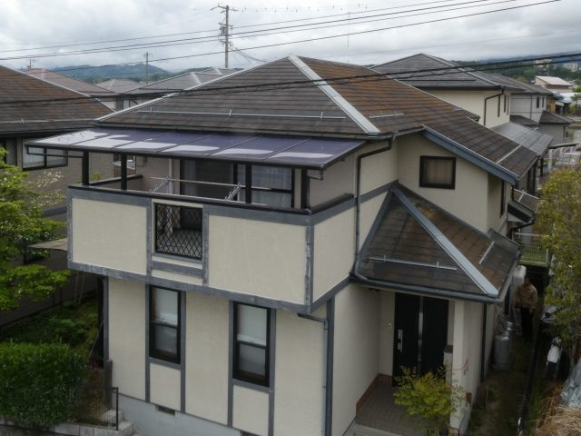 飯田市K邸_施工前-屋根も含めた外観