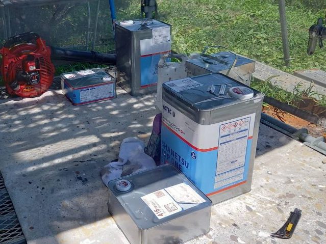 伊那市K邸_屋根塗装用の塗料-シャネツトップワン