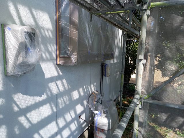 伊那市K邸_養生作業後