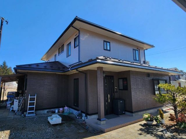 阿智村K様_施工後-玄関側