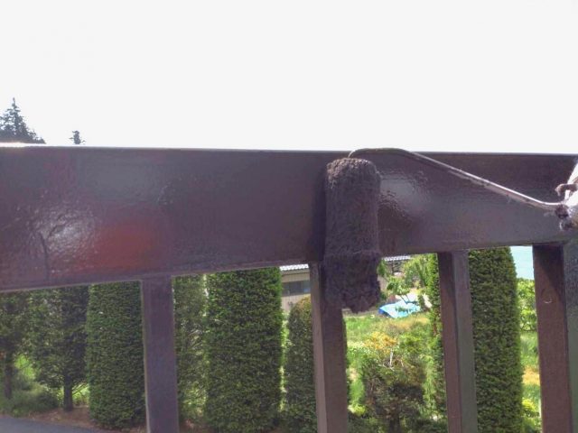 飯島町A邸_鉄骨上塗り