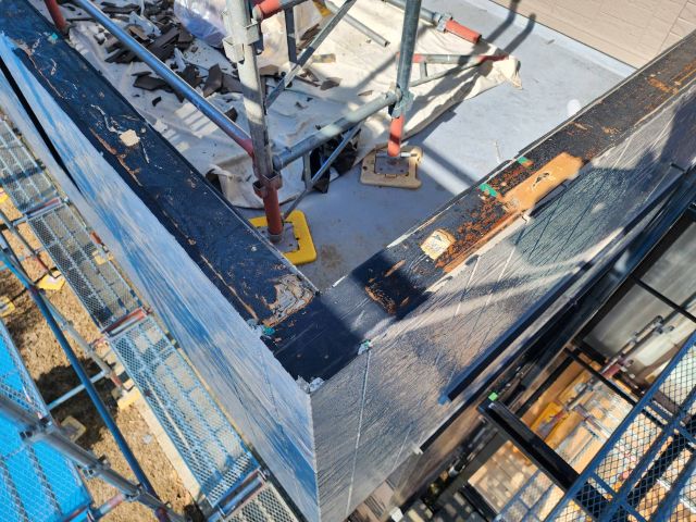 阿智村K様_笠木撤去