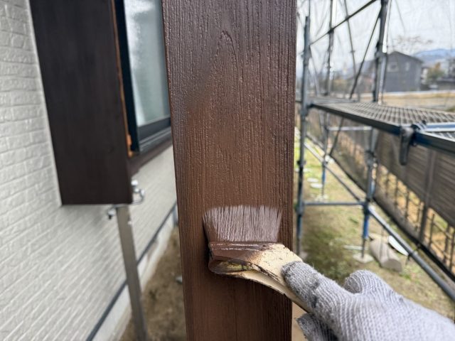 高森町F邸_木部塗装