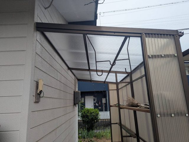 飯田市K邸_ポリカ屋根施工後