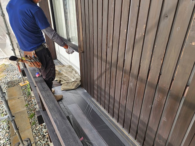 伊那市：高機能木部専用塗料の木守り専科を使った木部塗装工事