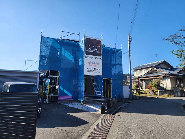 飯田市：外壁塗装工事の安全を守るための足場設置