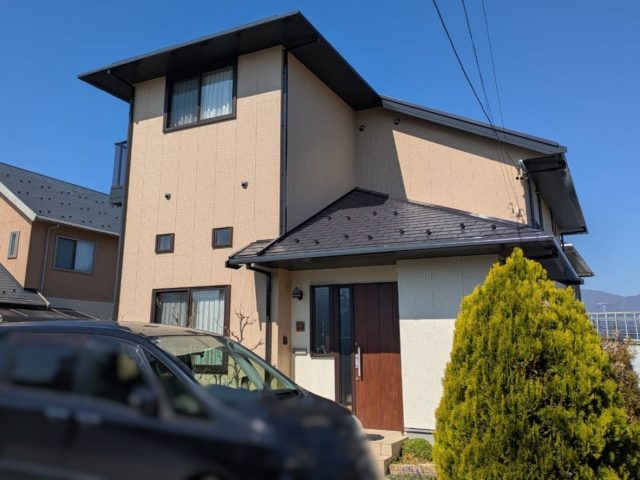 伊那市K邸_施工後全景-玄関側