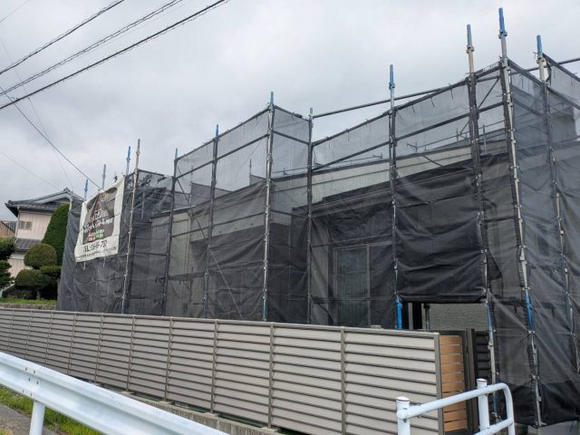 駒ヶ根市_足場完成