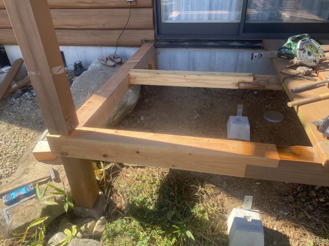 阿南町T邸_ウッドデッキ修繕