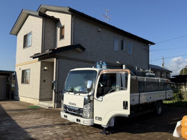 飯田市I邸_足場屋さん到着