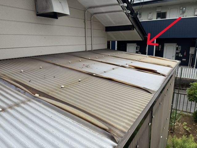 飯田市K邸_ポリカ屋根施工前