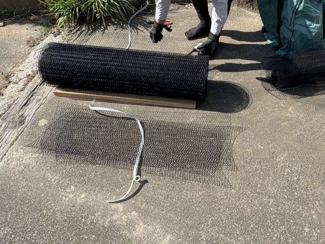 高森町F邸_雨樋ネット