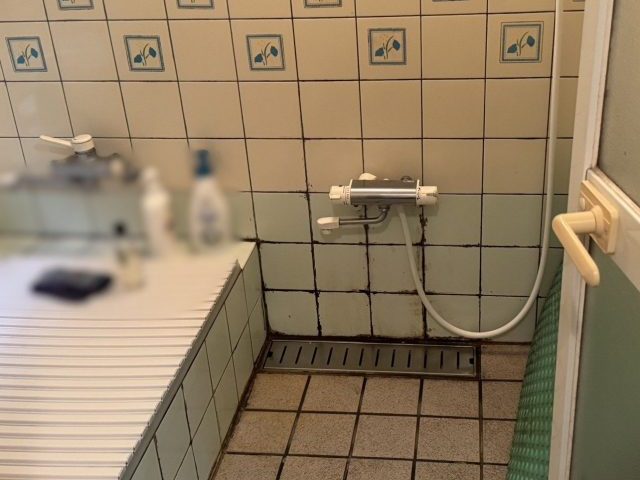 下條村シロアリ_浴室施工前