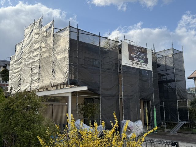 飯田市O邸_足場組立完成