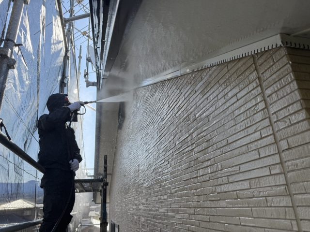 飯田市O邸_外壁洗浄