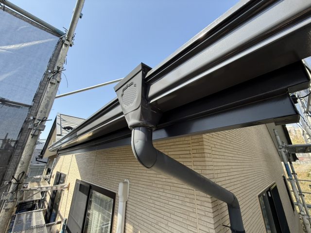 飯田市O邸_雨樋・鼻隠し塗装