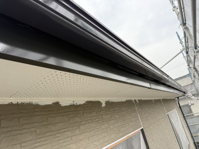 駒ヶ根市I邸_軒天などの付帯部塗装
