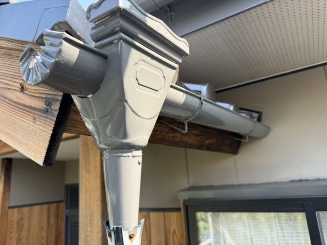飯田市W邸_雨樋塗装