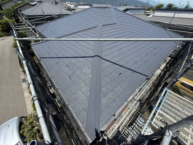 駒ヶ根市I邸_屋根-上塗り完成