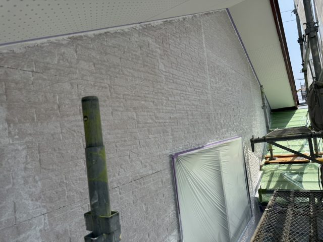伊那市N邸_外壁下塗り