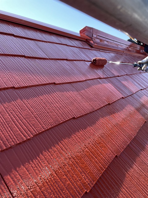 遮熱塗料で屋根塗装仕上げ