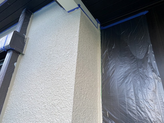 伊那市：防カビ剤を添加したフッ素塗料で外壁塗装が完成した住宅