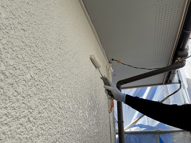 上伊那郡箕輪町：モルタル外壁に低汚染性を有するフッ素塗料で仕上げ塗装