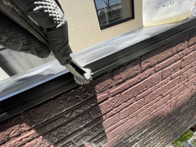 駒ヶ根市I邸_ベランダの笠木塗装