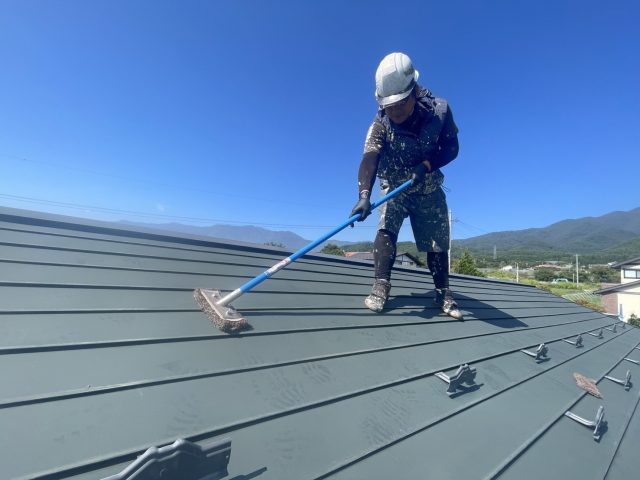 伊那市K邸_ケレン棒を使ってケレン