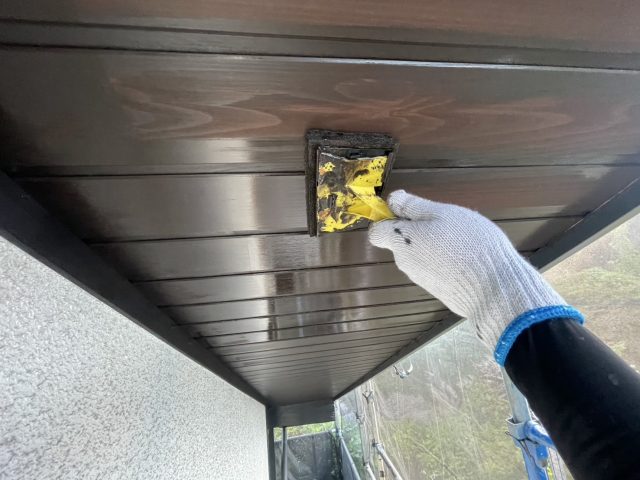 伊那市K邸_軒天塗装