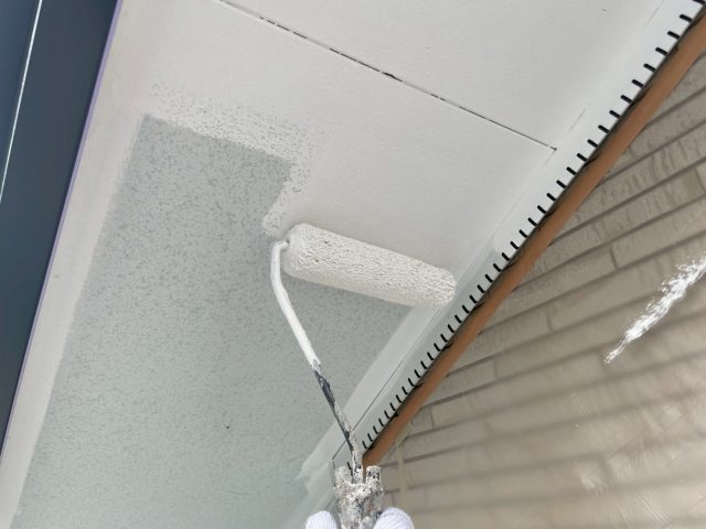 飯田市O邸_軒天塗装