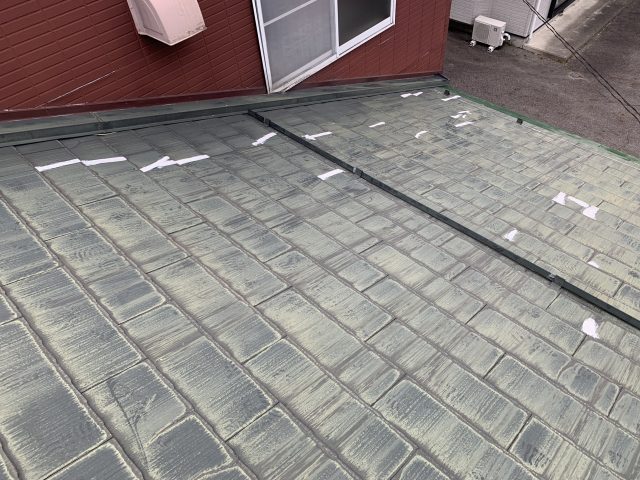 木曽町秋桜さま_屋根のヒビ割れ補修完了