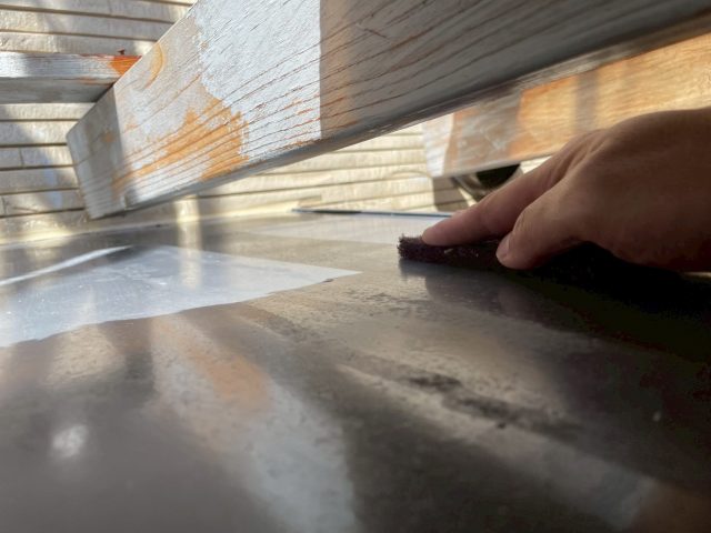 飯田市O邸_霧除け庇ケレン