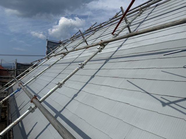 飯田市S邸_屋根の下塗り完成