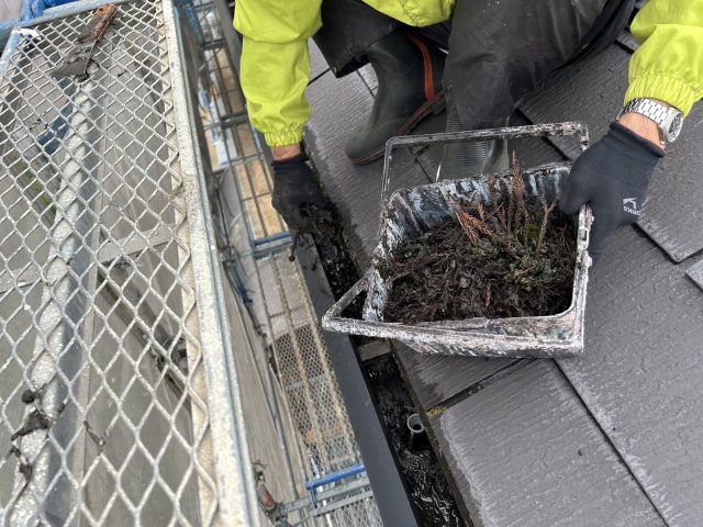 飯田市S邸_雨樋洗浄・掃除