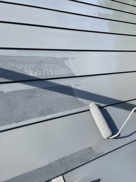 下伊那郡部：金属屋根のローラー塗装
