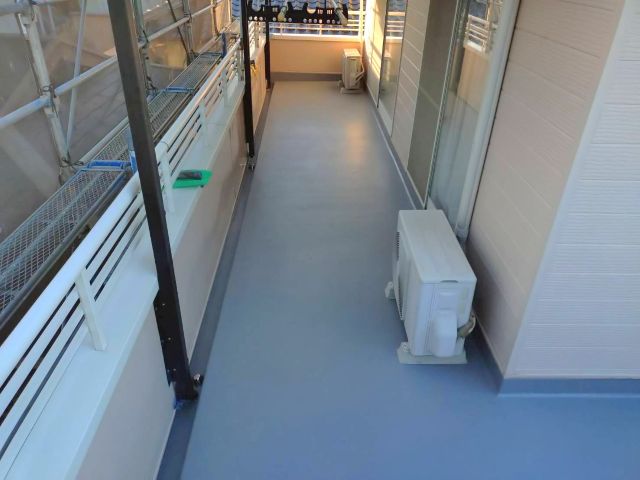 飯田市U邸_ベランダ防水工事完工