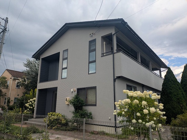 伊那市A邸外壁完成