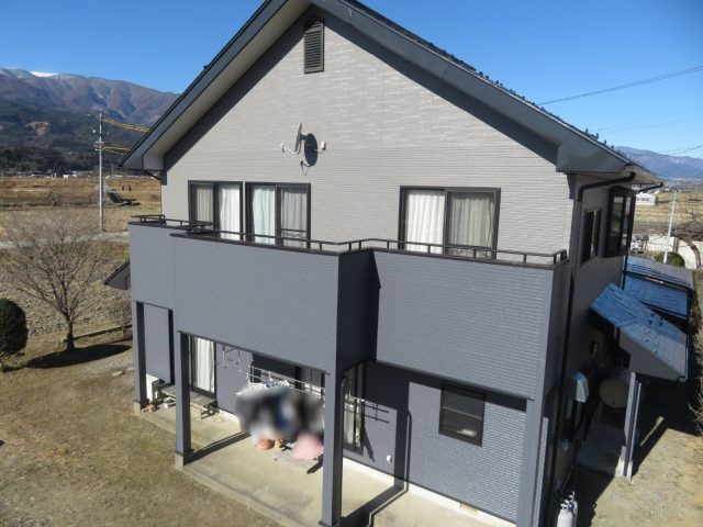 伊那市K邸外壁施工後