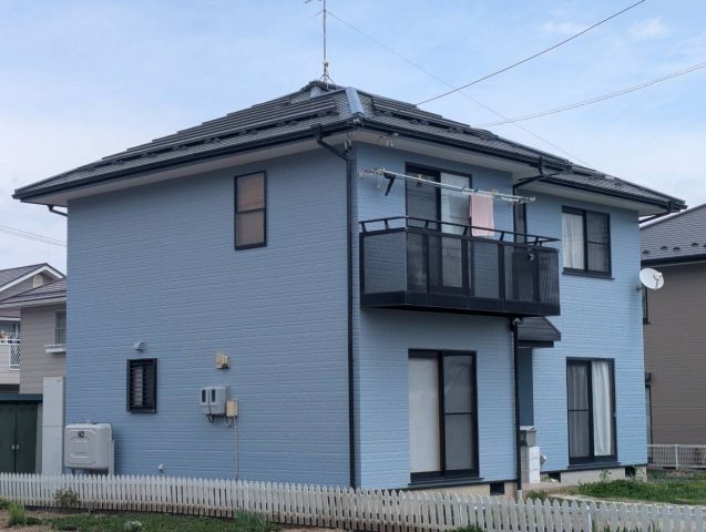 宮田村M邸外壁施工後