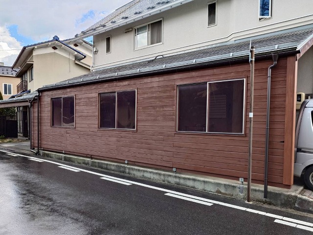松本市H邸木部塗装完成